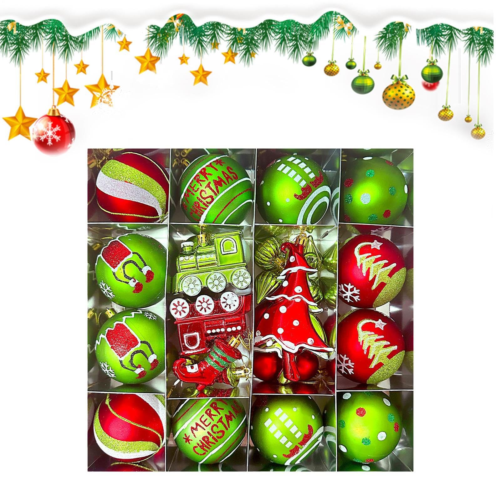 Bolas De Árbol De Navidad Juego A Prueba De Roturas | De Árbol De Navidad Irrompible Para Bodas Y De Interior Y Exterior, Para Árbol, Corona, Chimenea Y Mesa