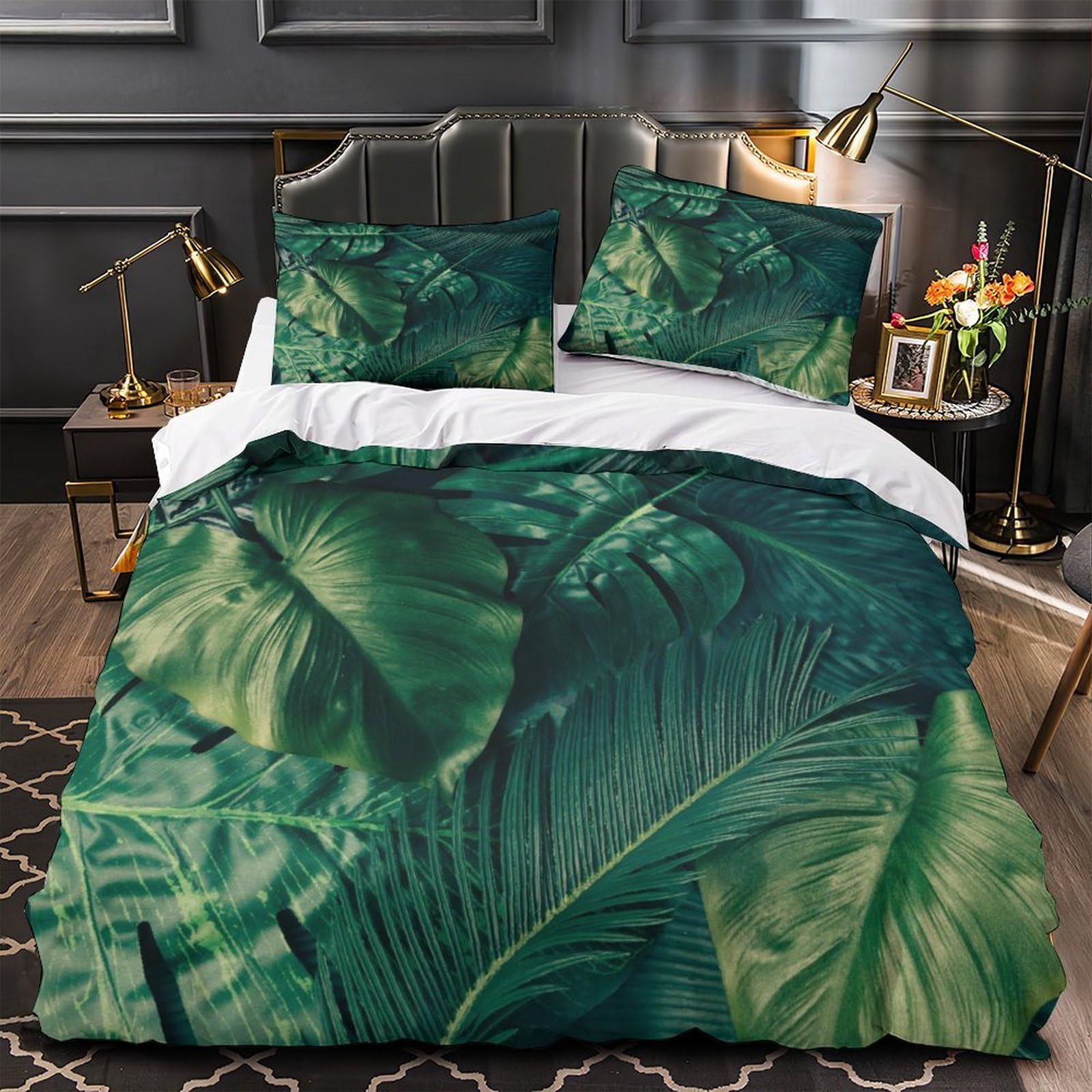Parure de lit crâne tribal 200x200cm avec housse de couette microfibre 3D