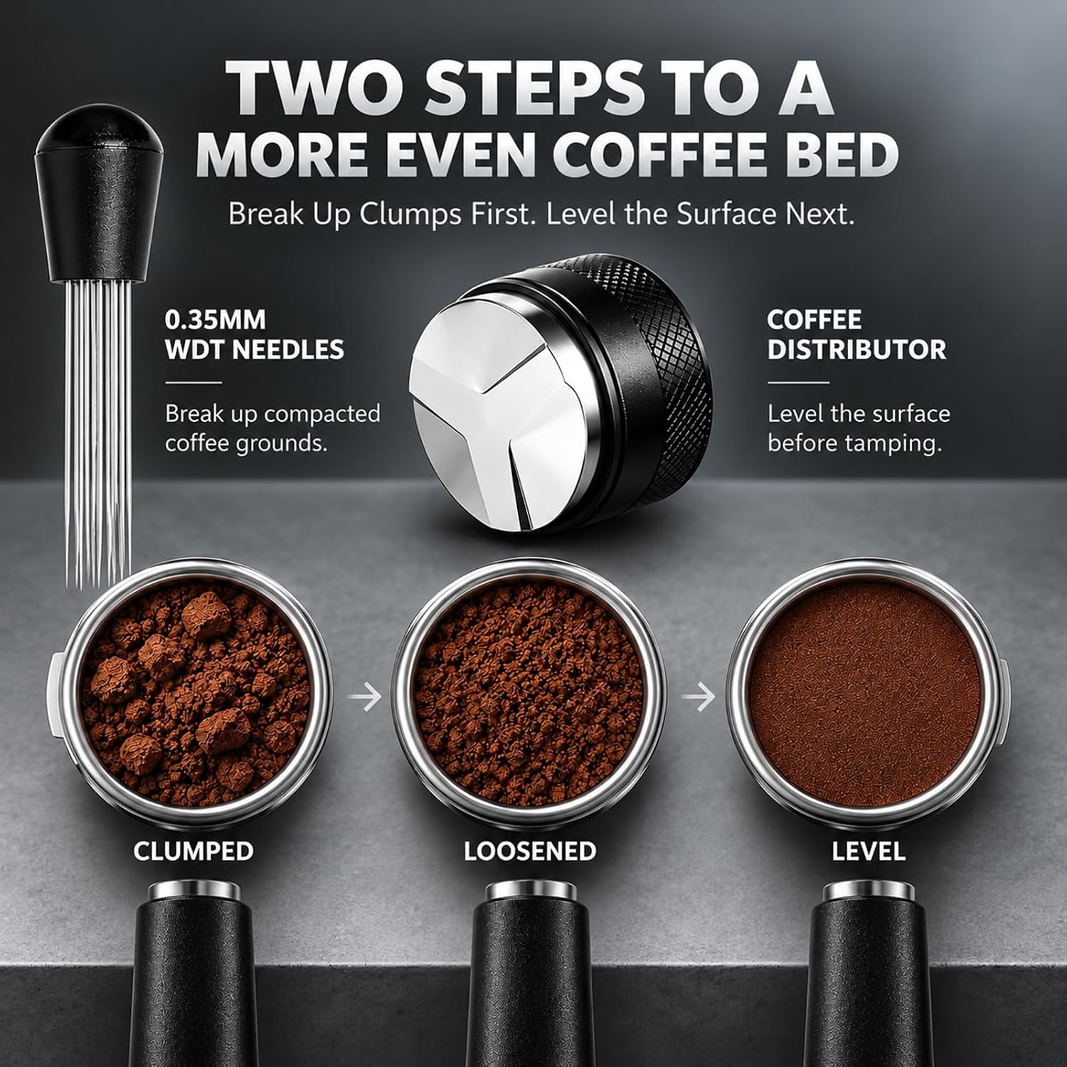 51mm Espresso Accessories Kit, 8PCS Coffee Tamper Set with Wooden Station, WDT Tool, Distributor, Puck Screen, Dosing Funnel, Brush & Latte Art Pen Complete for 51mm Portafilter Home Barista image 4