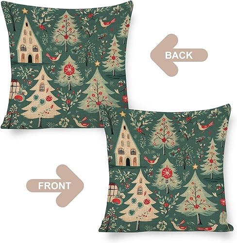 Miniatura 10 de Fundas de almohada para exteriores, vintage, elegante, de pavo real, funda de almohada de 18 x 18 pulgadas, funda de cojín de lino con plumas de