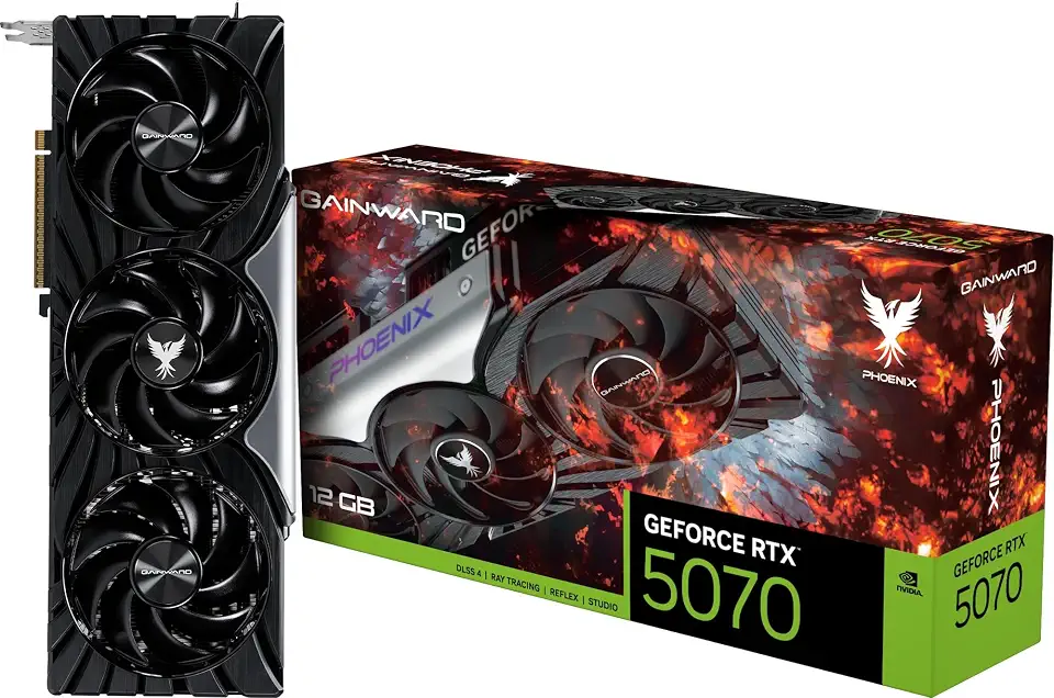 GAINWARD Placa gráfica RTX 5070 Phoenix 12GB GDDR7 192bit 3-DP HDMI NE75070019K9-GB2050X VD9017