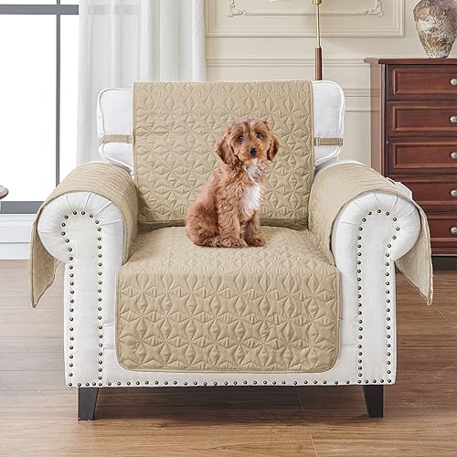 RBSC - Funda para sillón de 23 pulgadas, impermeable, antideslizante, protector de muebles, funda de sofá lavable con correas elásticas para niños,