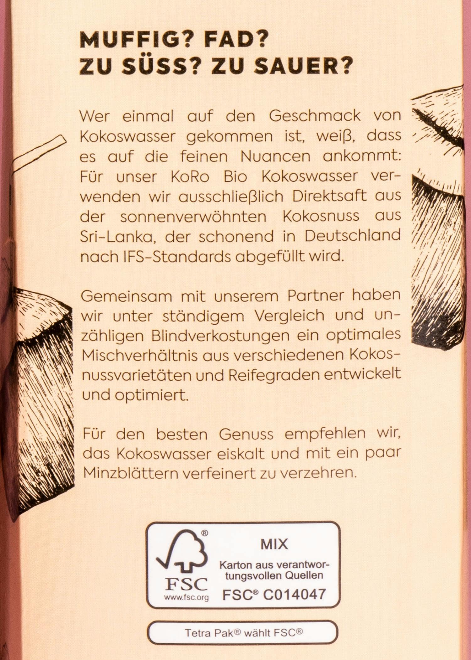 KoRo - Acqua di cocco bio 12 x 1 L - senza zuccheri (contiene naturalmente zuccheri) e conservanti - per cocktail, mocktail, gelati e sorbetti