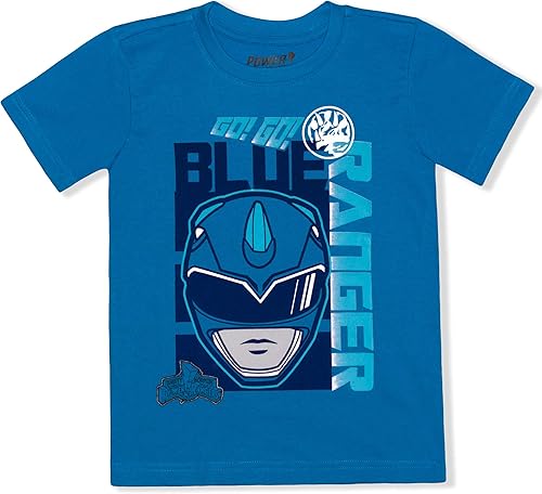 Miniatura 4 de Power Rangers Red Ranger, Blue Ranger and Green Ranger Boys 3 Pack T-Shirts for Little Kids BlueRedGrey