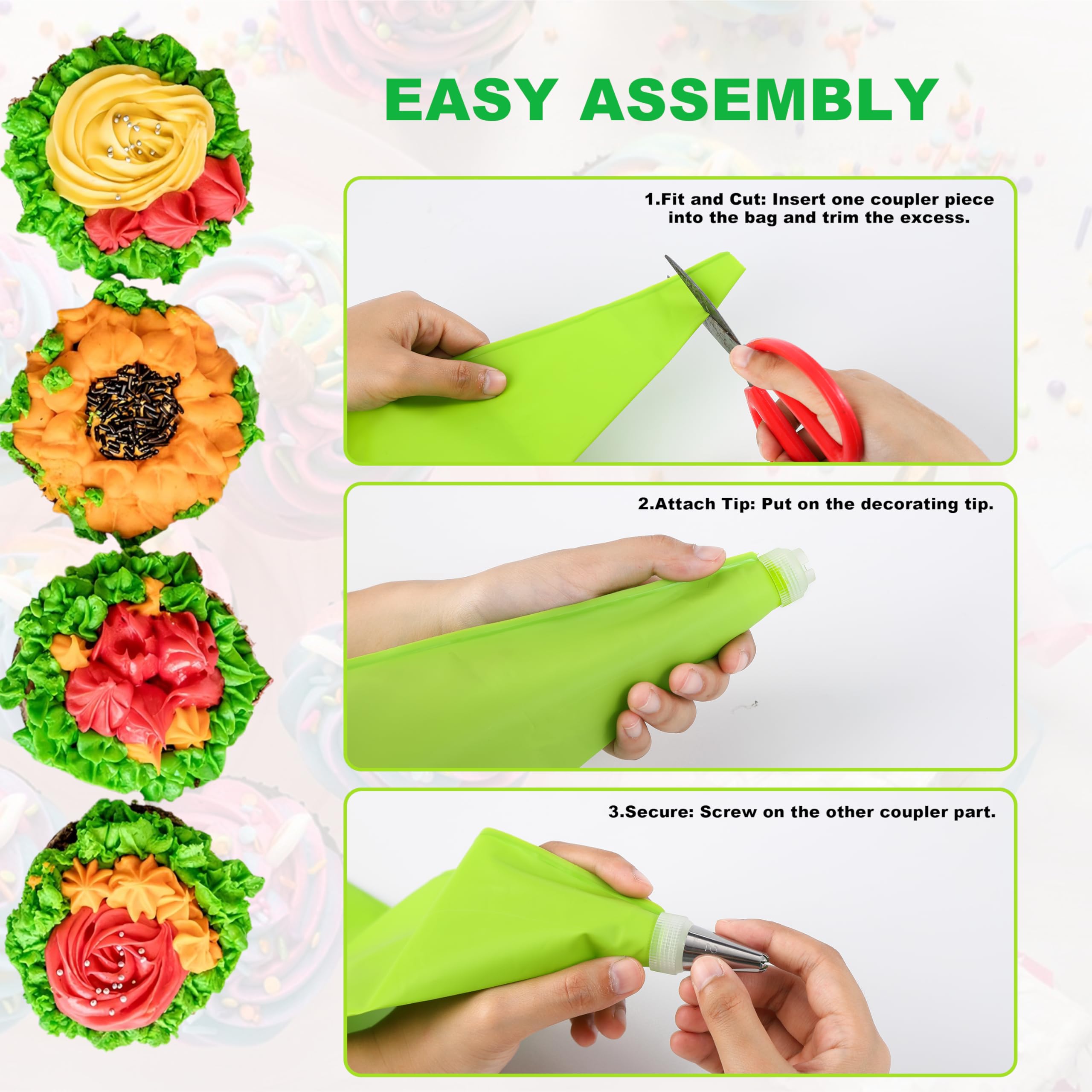 Poche à Douille - TD® - Kit De 41 Pcs - 41 Douilles Inox - 2 Poches Silicone - Accessoires Inclus - Maison