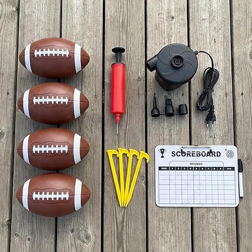 Miniatura 5 de Juego de lanzamiento de objetivos de fútbol de 6 pies, juguete inflable de tiro de fútbol para niños, juegos de fiesta de carnaval