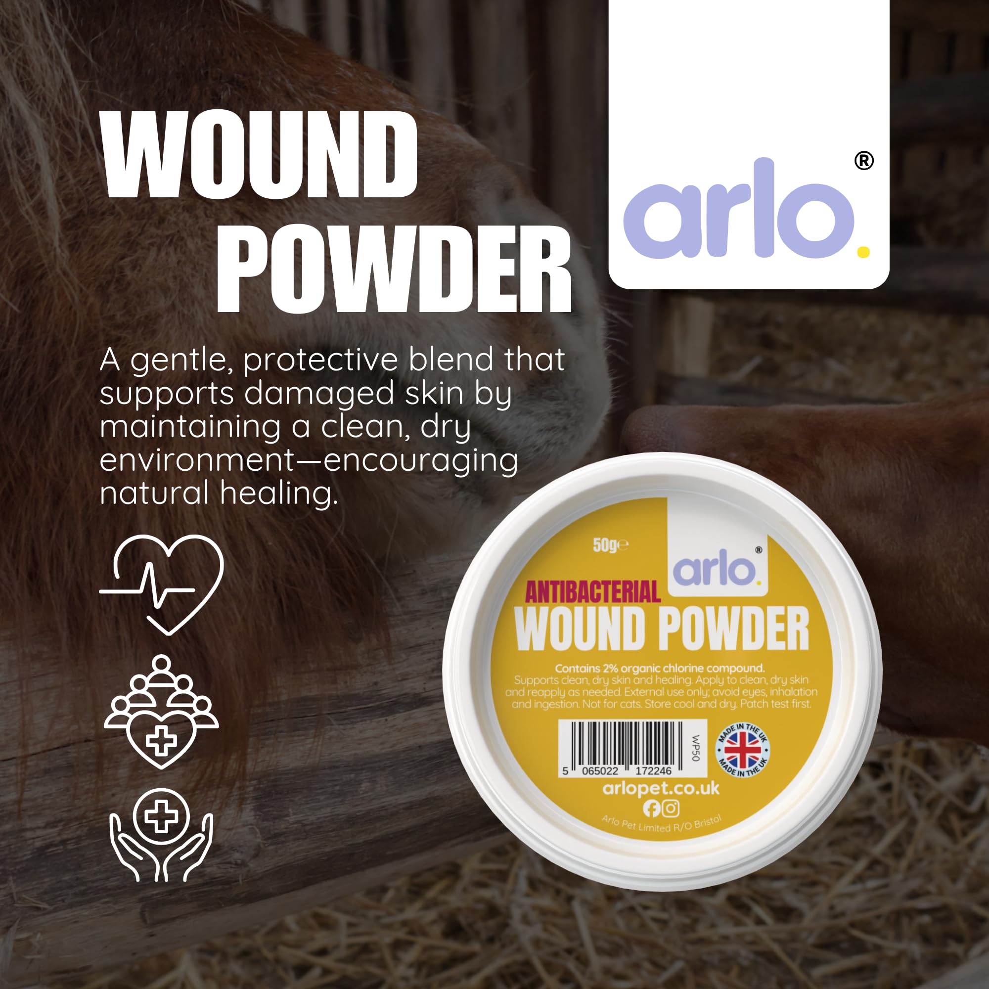 Wound Powder 50g for Pets & Horses - Image 2