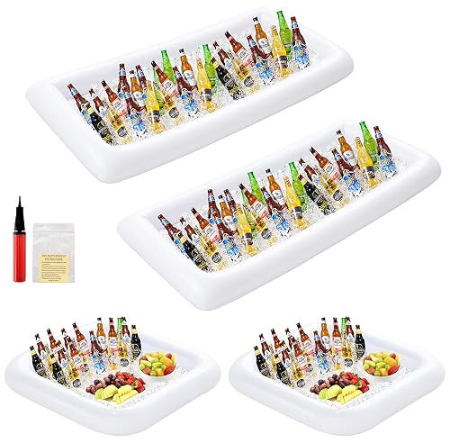 HBlife 4 PCS Inflatable Serving Bar, 2 Size Inflatable Buffet