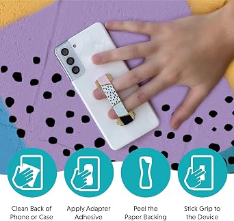 LOVEHANDLE Original Universal Phone Grip - Solid Black