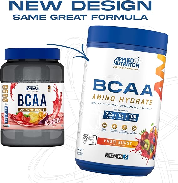 Applied Nutrition Bundle BCAA Amino Hydrate Powder 1.4kg + Lifestyle Water Bottle 1000ml | Branched Chain Amino Acids Supplement, Electrolytes, B Vits, Intra Workout & Recovery Drink (ICY Blue Raz)