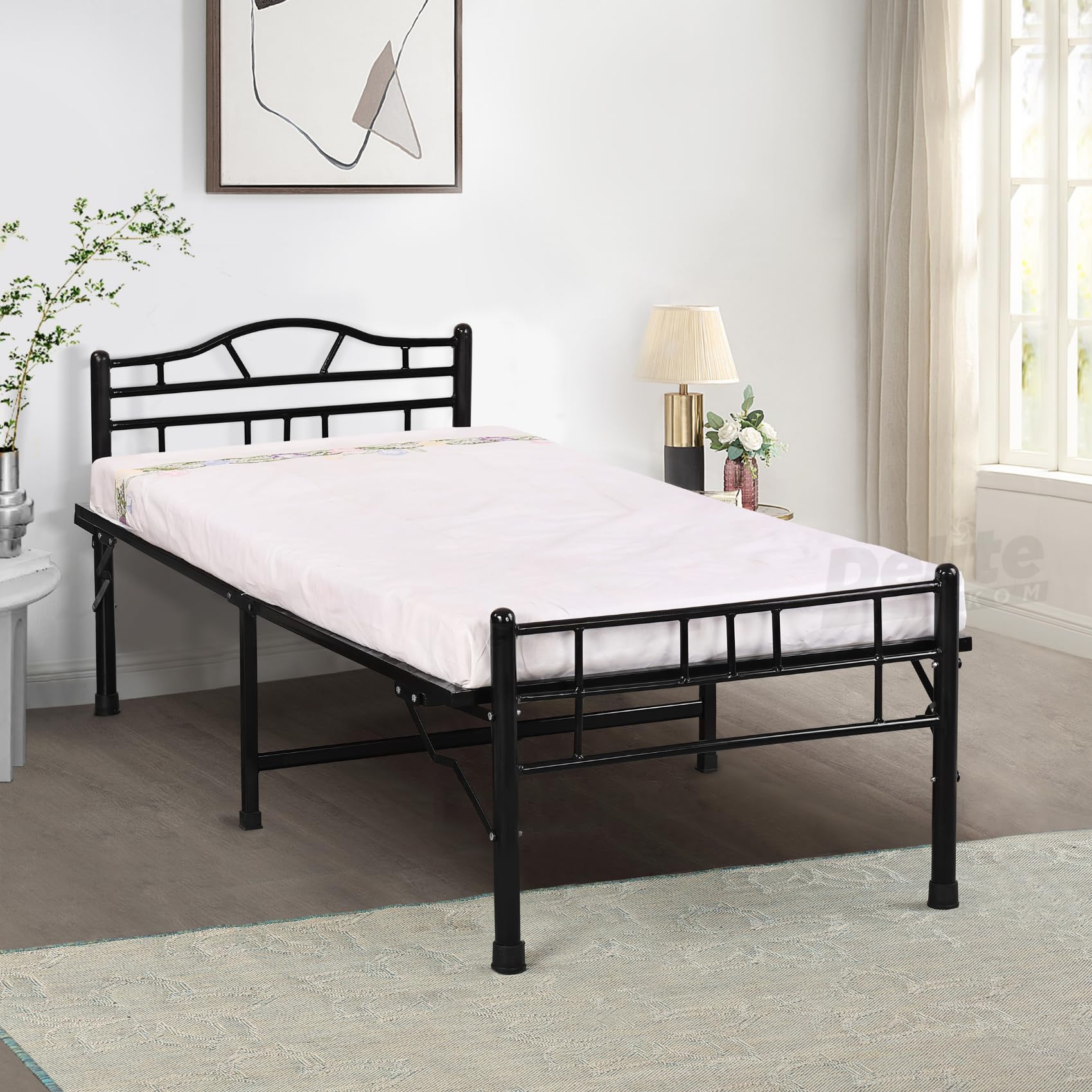 DELITE KOM Lyra Single Size Folding Bed in Black Color-image-19