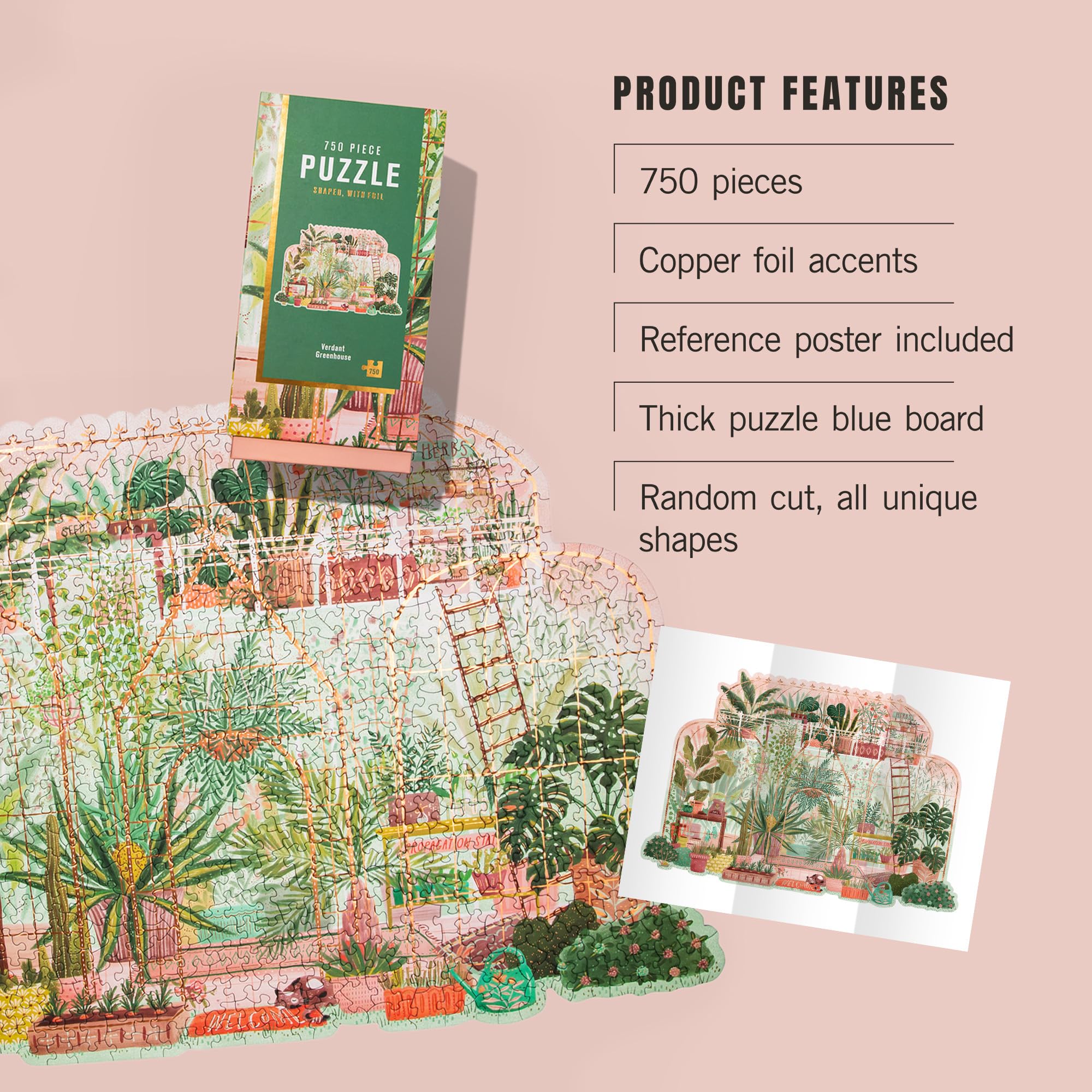 Buy Lantern Press 750 Piece Jigsaw Puzzle, Verdant Greenhouse