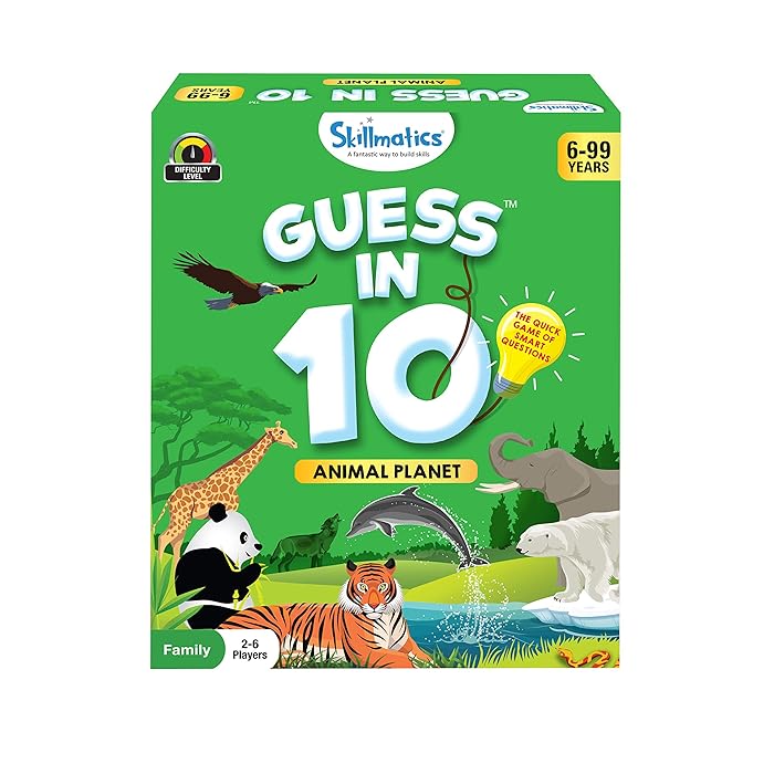 Buy Skillmatics Card Game Guess In 10 Animal Gifts For 6