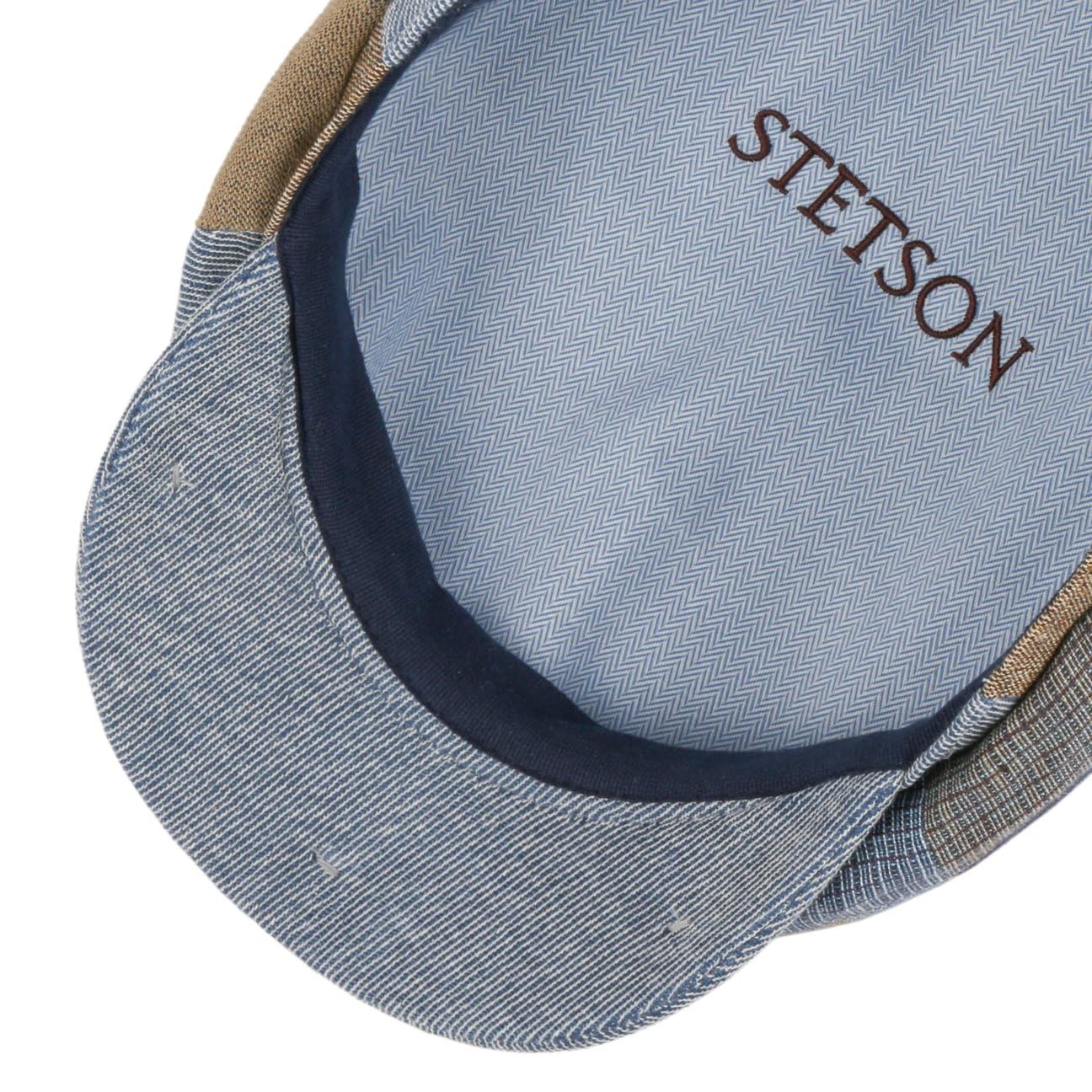 Stetson Laughlin Gorra Newsboy Patchwork de Cuadros Multicolor Hombre Mujer Primavera Verano