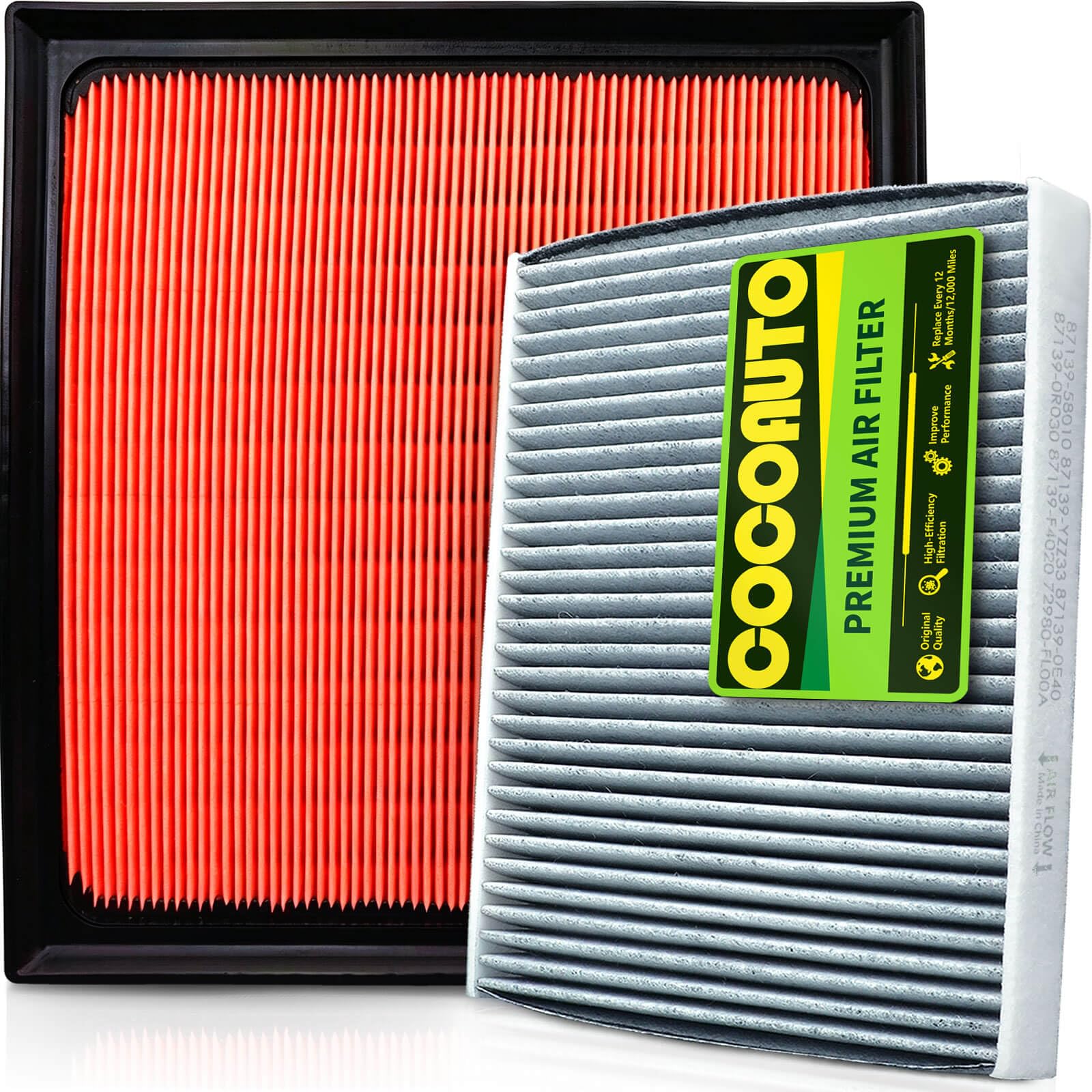 Photo 1 of Engine & Cabin Air Filter Kit for Lexus ES350 (2019-2025)