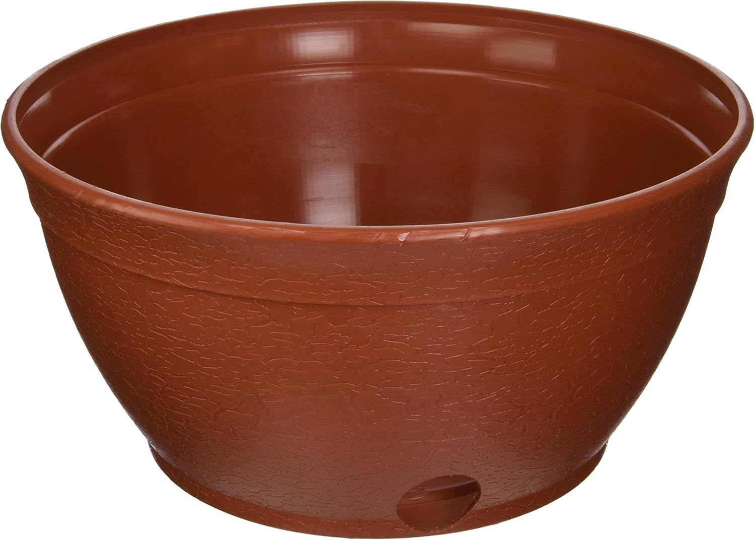 EMSCO Expandable Hose Hider – Expandable Hose Storage Pot – Rustic Terra Cotta