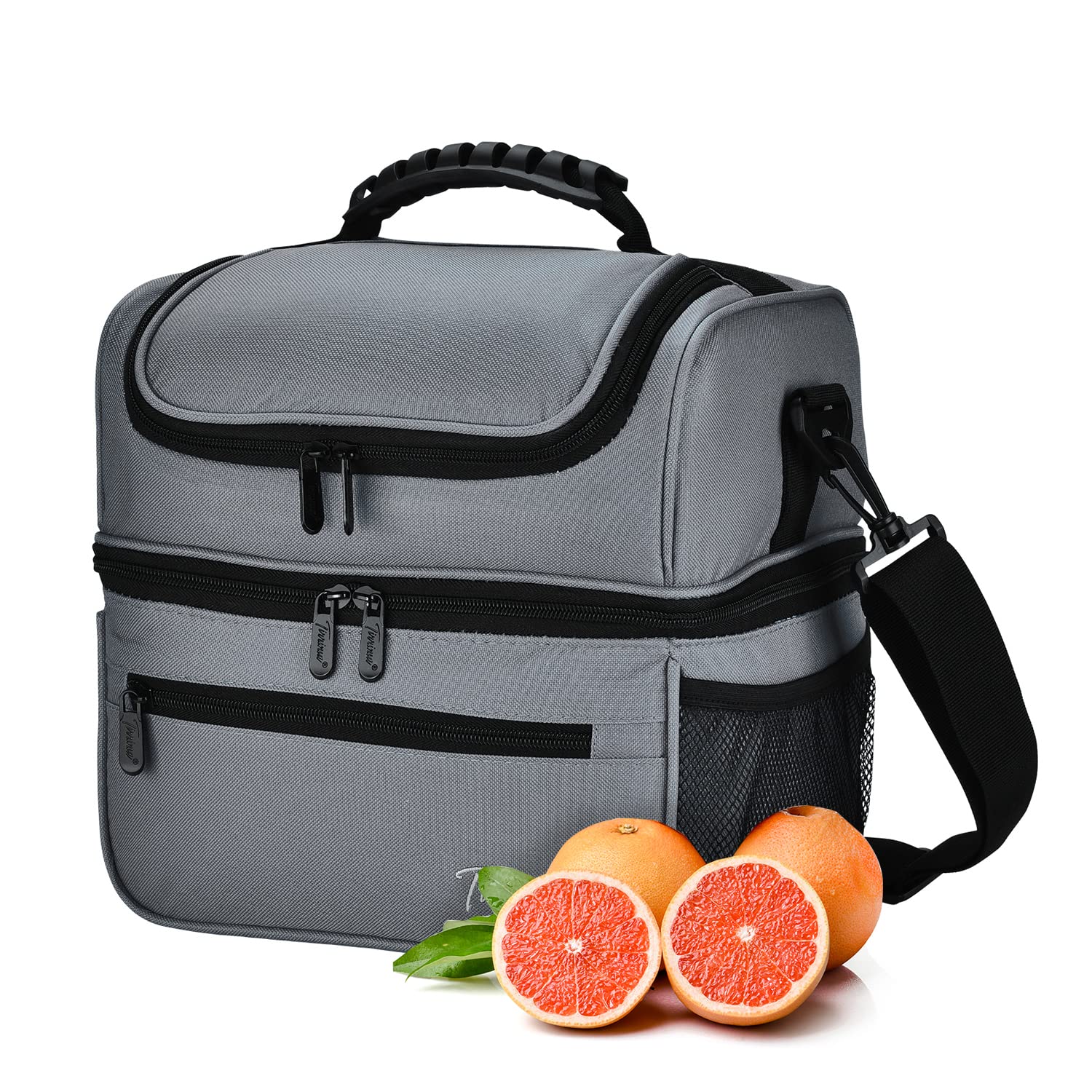 Kato Tirrinia Insulated Lunch Bag for Men Extra Large 13L Lunch Cooler Bag with Dual Compartment