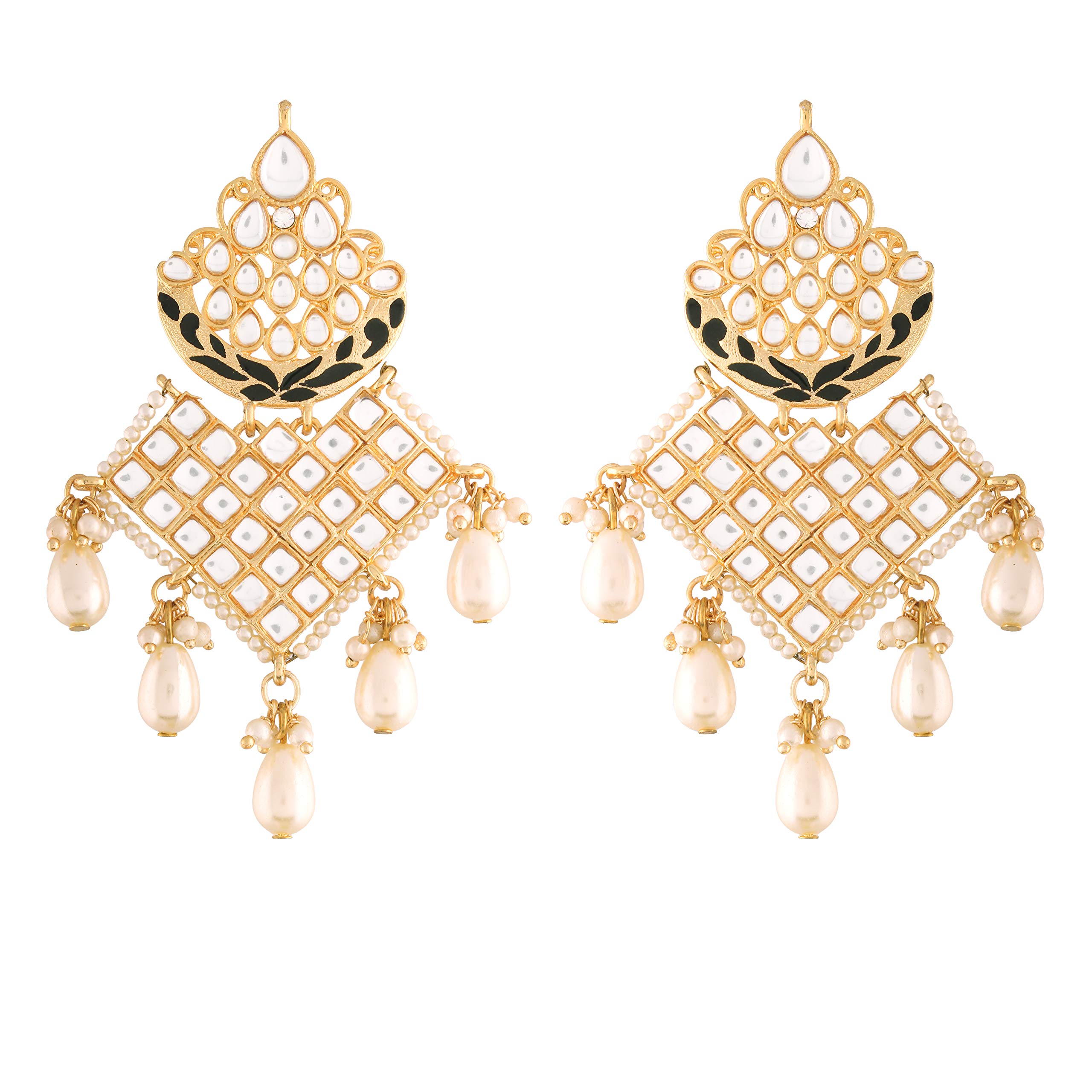 See full amazon price history chart for I Jewels 18K Gold Plated Traditional Handcrafted Earrings Encased with Faux Kundan & Pearl for Women/Girls (E2785B) I Jewels 18K Gold Plated Traditional Handcrafted Earrings Encased with Faux Kundan & Pearl for Women/Girls (E2785B) (B08VGPT229) Amazon Price History, Amazon Price Tracker