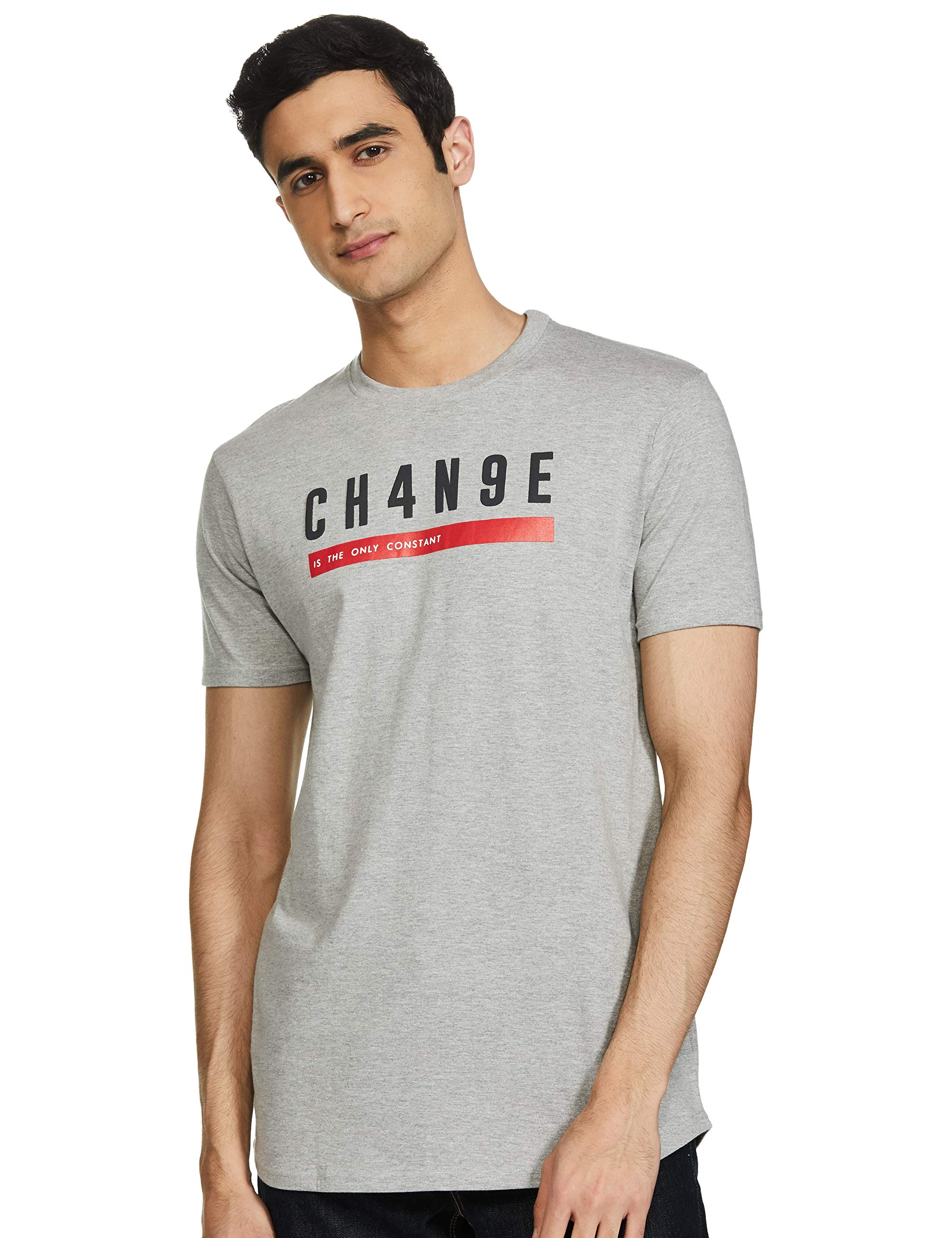 Max Men's Regular Shirt (CPSP2183KTGREY Melange_XS_Grey