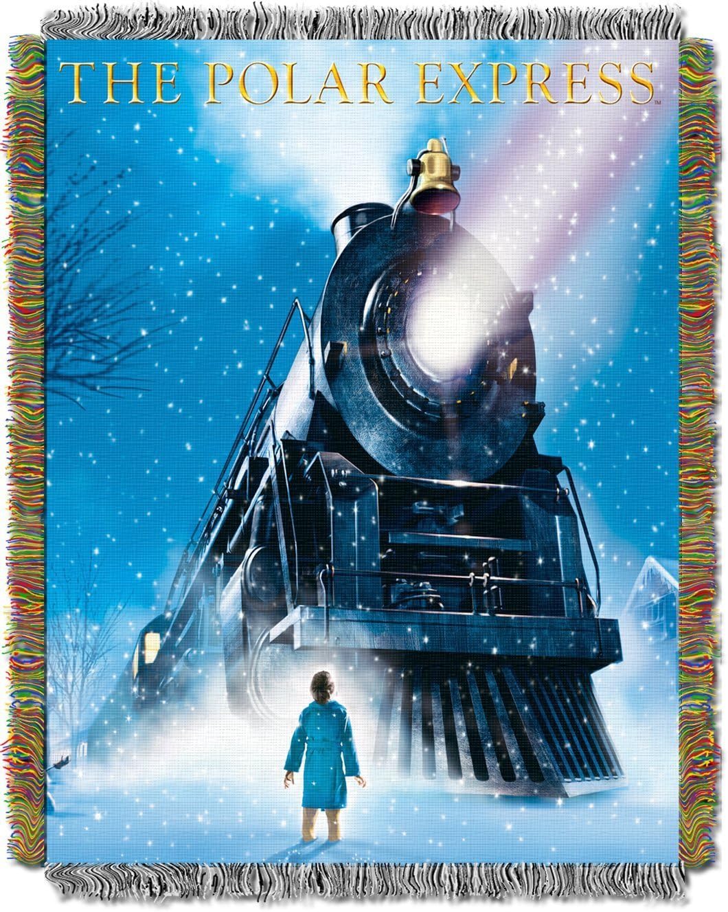 Northwest Polar Express Woven Tapestry Throw Blanket, 48" x 60", We Believe