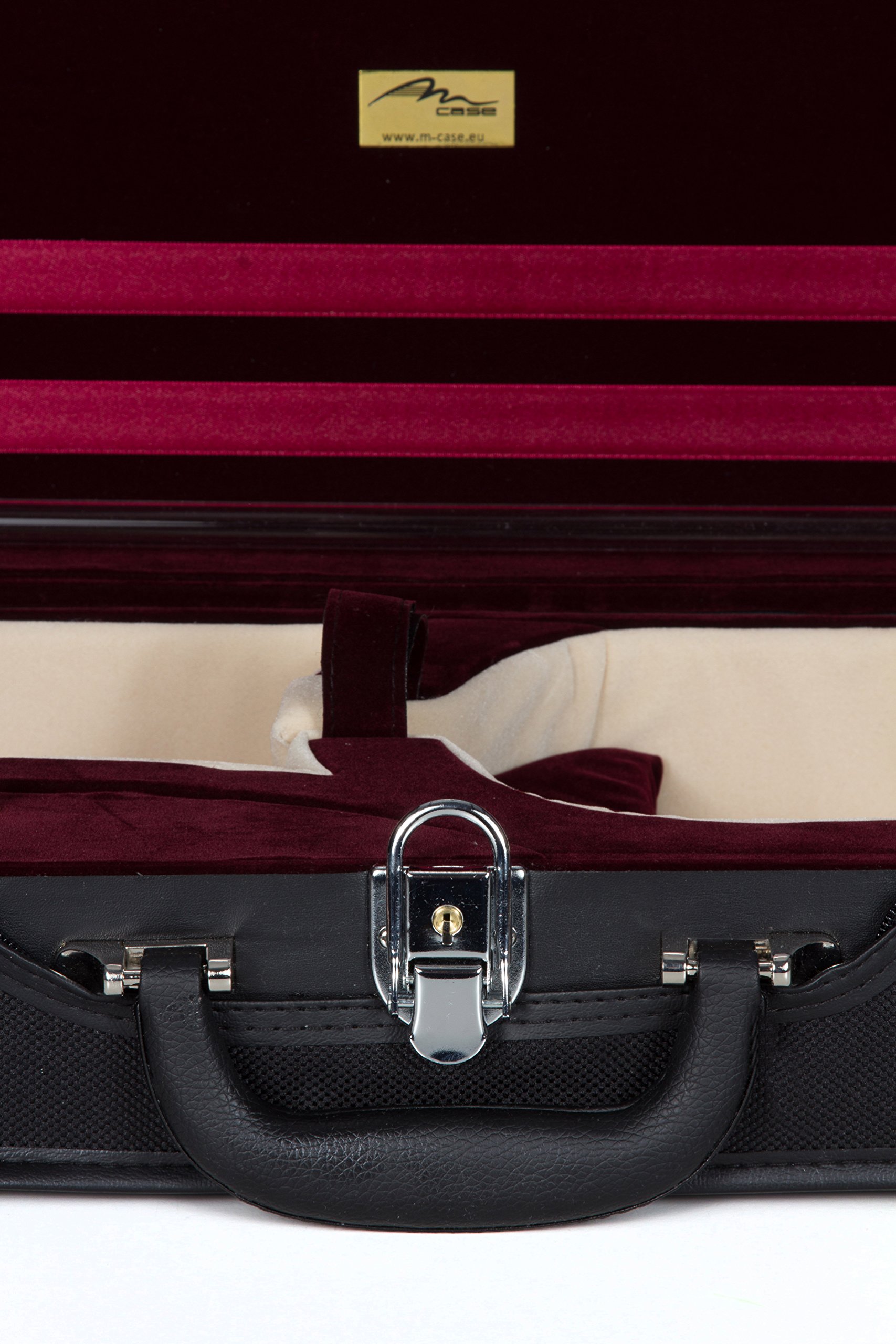 M-Case Custodia per Violino in Legno 4/4 Vino Rosso