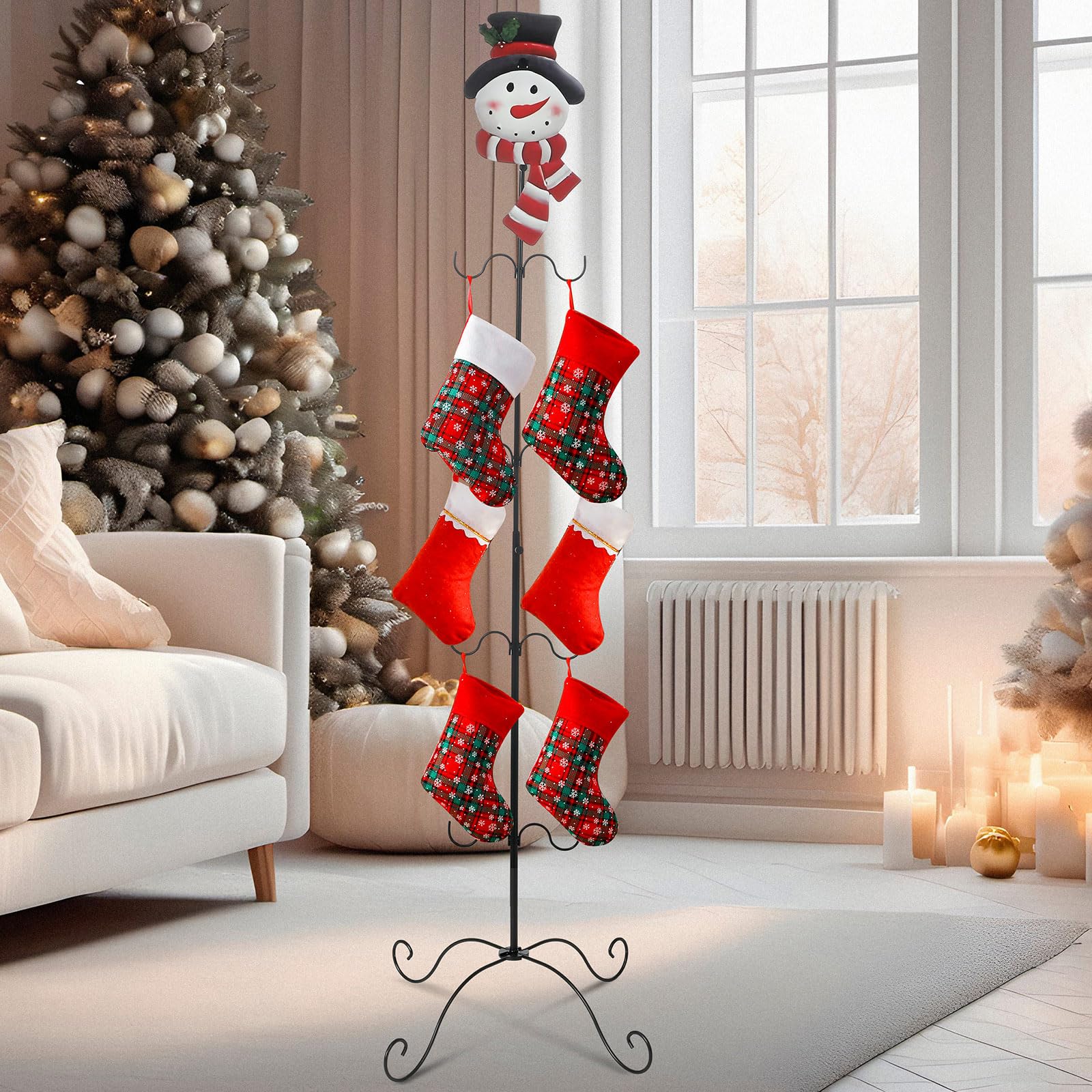 Amazon.com: Metal Freestanding Christmas Stocking Holder with