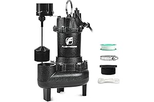 FLUENTPOWER 3/4HP 5000GPH Sewage Effluent Pump for 2 Inch Discharge