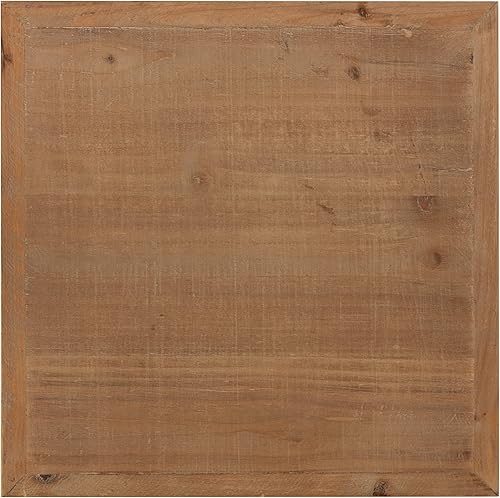 Miniatura 9 de Kate and Laurel Anthea Mesa auxiliar de madera y metal, 12x12x26, marrón rústicoblanco