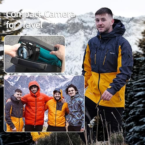 Miniatura 6 de Cámara digital compacta Mo 4K para fotografía, cámara de video con gran angular y lente macro, cámara de vlogging con micrófono externo para