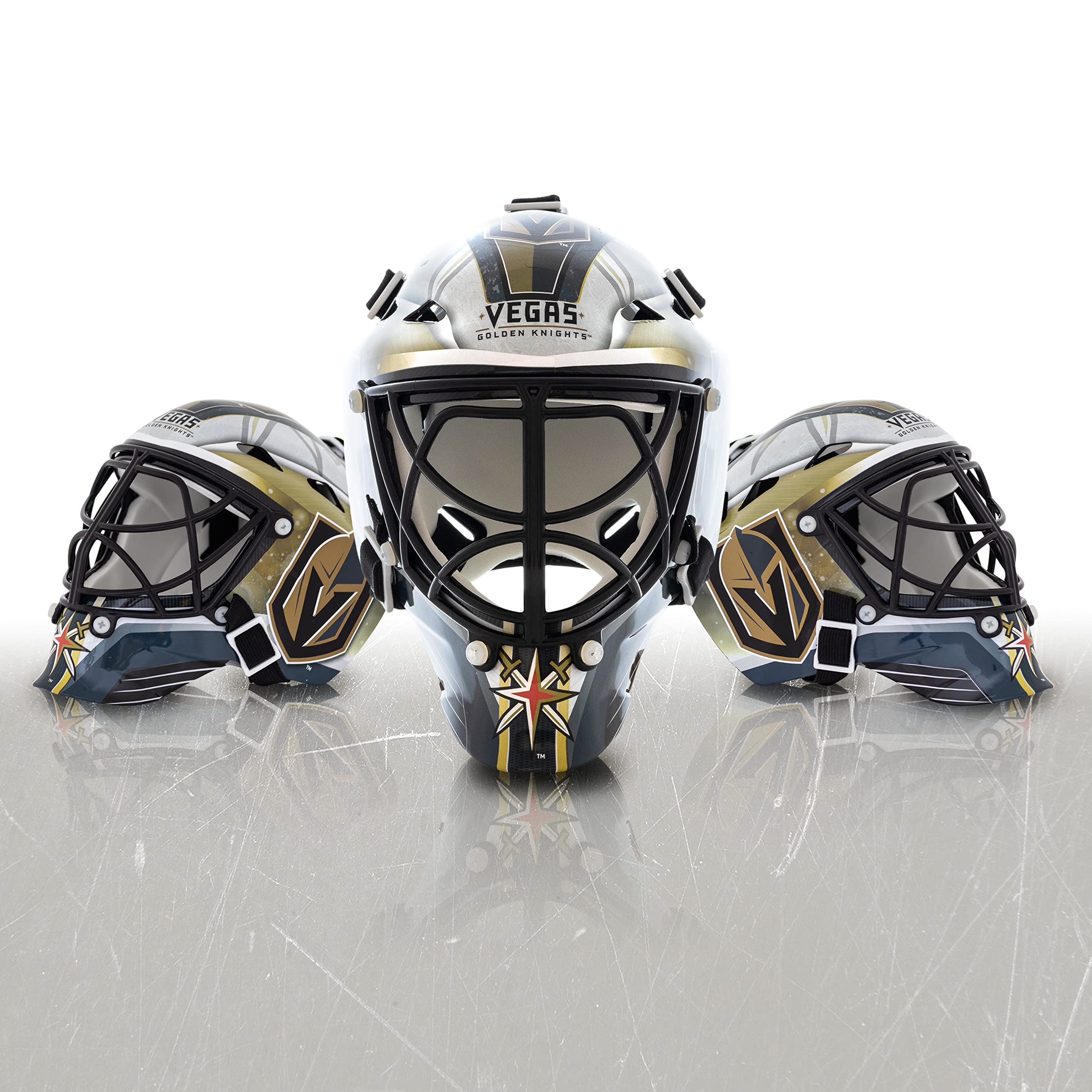 Franklin Sports Eishockey-Sammelartikel Torwart-Helm mini, Design: Logo Einer NHL-Mannschaft