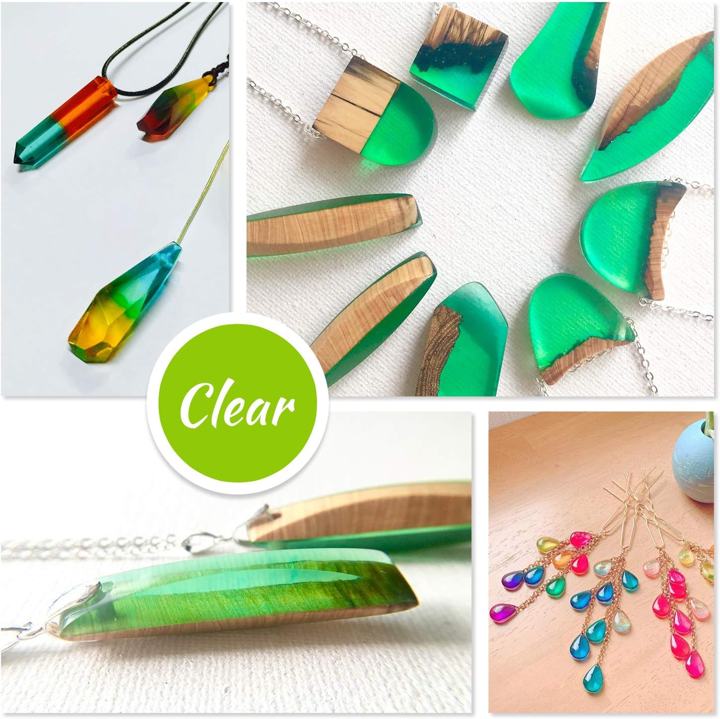 24 Color Epoxy Pigment - Crystal Transparent Dye for DIY Resin Art, Jewelry Making - Concentrated UV Resin Colorant for Paint, Tumbler, Craft - 0.35 oz/10ml Each - Image 4