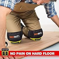 Vista 52 de REXBETI - Rodilleras para trabajo, rodilleras de gel de construcción, resistentes, cómodas y antideslizantes, para limpiar el suelo y el jardín