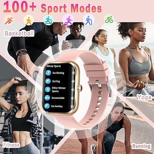 Miniatura 9 de Reloj inteligente para hombres y mujeres (marcaciónrecepción de llamadas) con pantalla táctil HD de 1.96 pulgadas, monitor de actividad física,