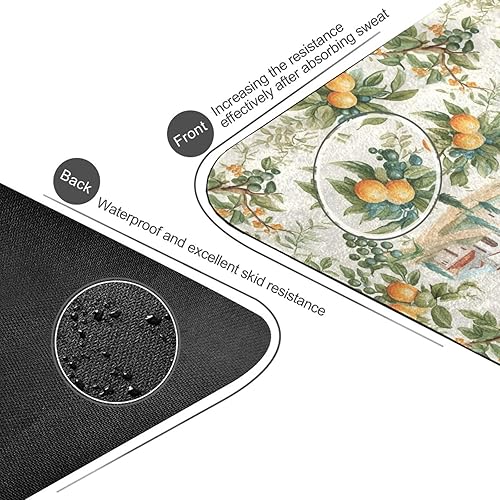 Miniatura 4 de Oranges Yoga Mat Non Slip Thick Kids Eco Friendly Rubber Workout Foldable Yoga Mat Women Exercise