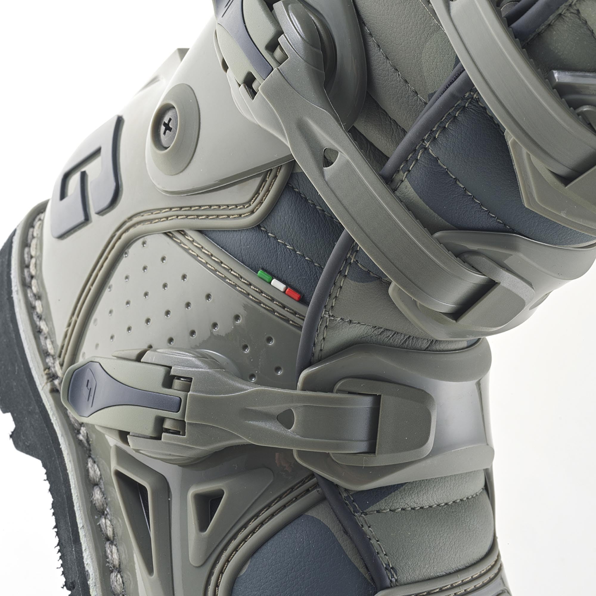 Gaerne Fastback Enduro Motocross Stiefel, grau/grün, 46 | Leder