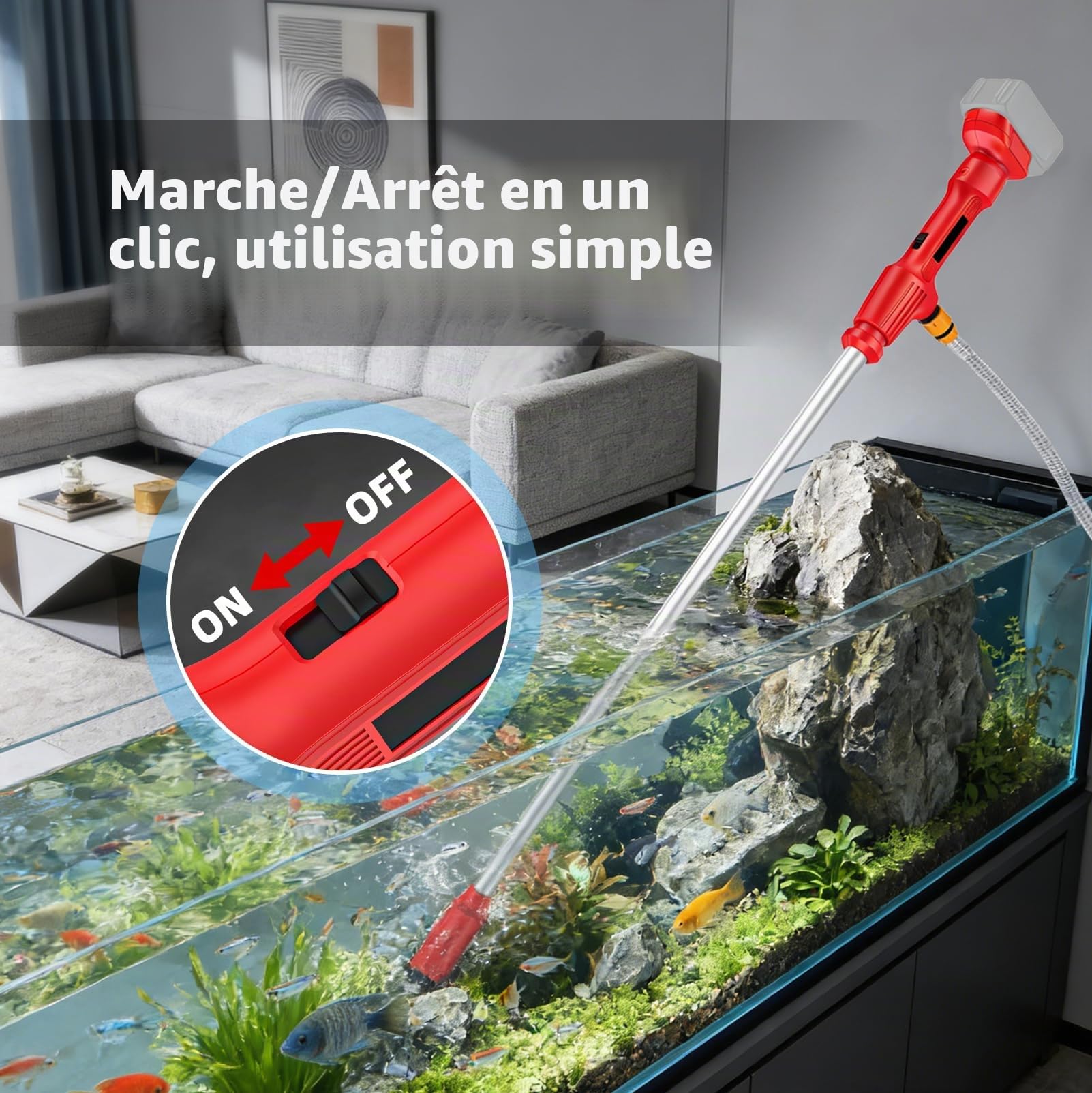 Pompe à eau Sans Fil pour Récupérateur d'eau de Pluie