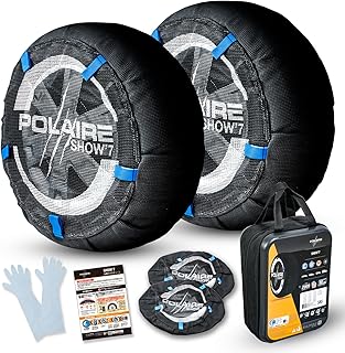 セイワ(SEIWA) 布製 タイヤチェーン スノーソックス POLAIRE SHOW7 ショーセブン 高強度 強化生地採用 S53 【正規品】JOUBERT社 イタリア製 ヨーロッパ各認証取得 チェーン規制対応 簡単装着 布製チェーン 非金属 すべり止め 脱出 緊急 雪道 凍結 スリップ 空転 振動 騒音 防止 日本語取扱説明書付き セダン スポーツカー クーペ GTカー ワゴン SUV