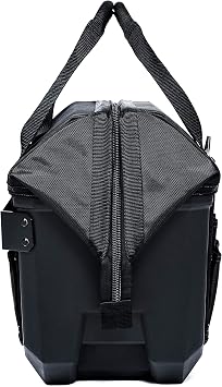ToughBuilt - Massive Mouth 12-Inch Tool Bag, Compact Wide-Opening Tool Bag with Hard Body Construction, Reinforced Handles, Shoulder Strap, and 25 Pockets
