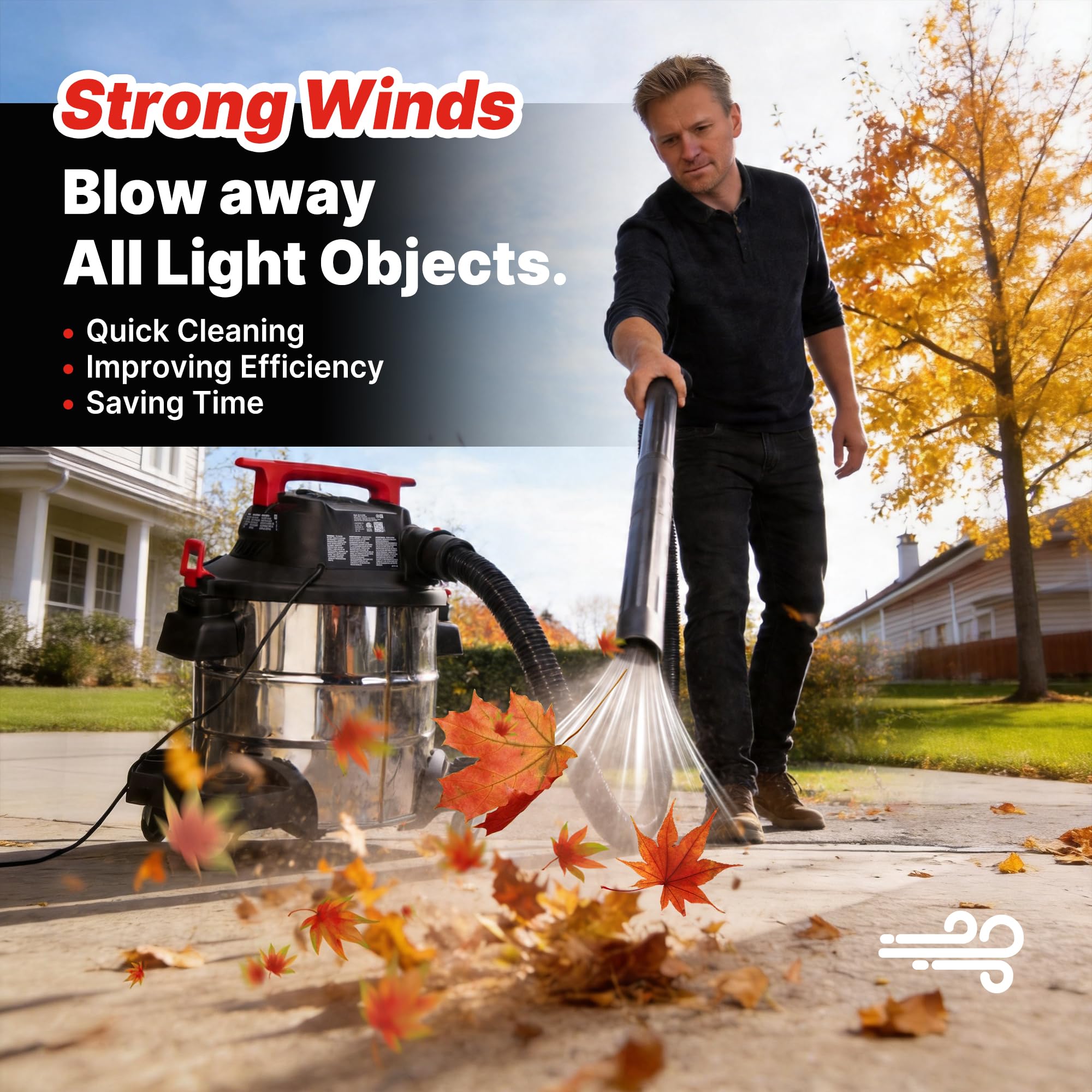 Shop-Vac 8 Gallon Wet/Dry Vacuum - Stainless Steel -7