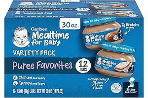 Gerber Hearty Dinner Variety Pack: Nurturing Healthy Growth with Wholesome Ingredients
