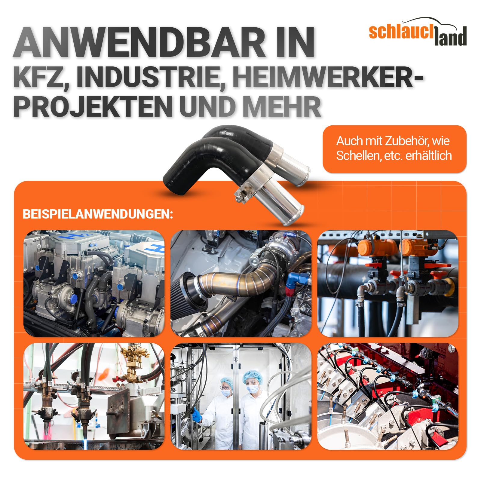 20m EPDM SCHLAUCH Kühlmittelschlauch Ø 4 x 10 mm Kühlerschlauch Kühlwasserschlauch 130°C | GROSSE AUSWAHL | DIN 73411 Gewebe-verstärkt Bremsflüssigkeit Gummi-Schlauch Heisswasser | PREMIUM
