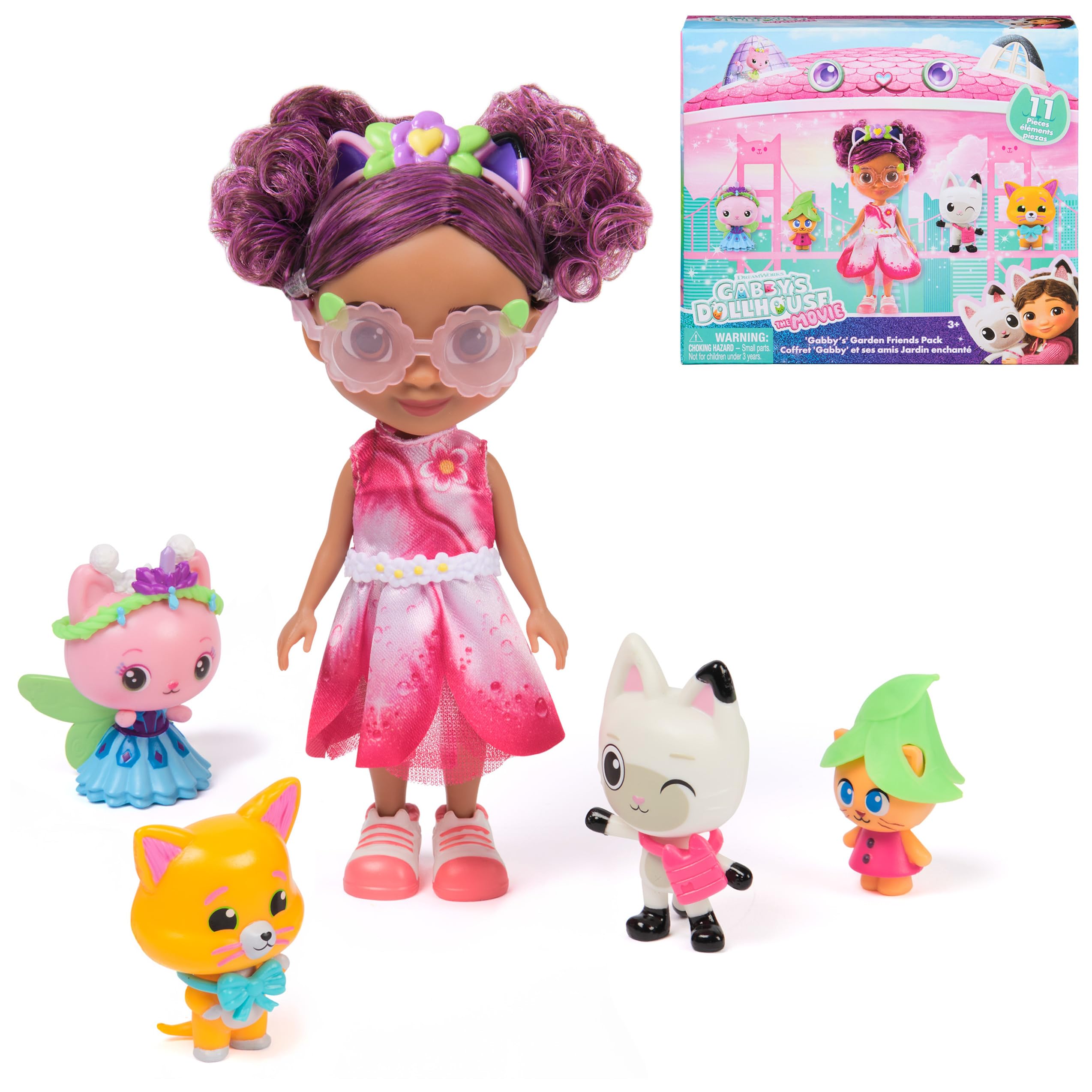 Gabbys Garden Friends Pack 6-Inch Doll, 4 Figures Accessories for
