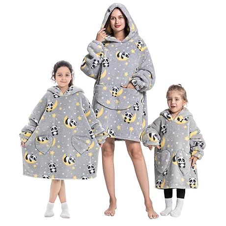 Adisputent Soft Warm Women's Panda Hoodie For Winter