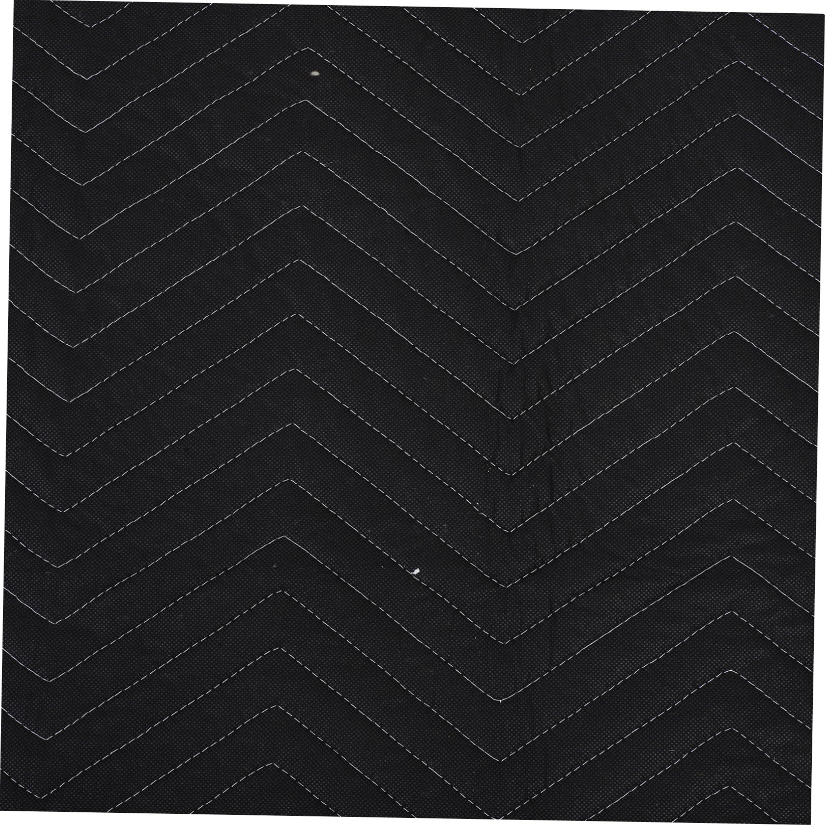 Gesteppte Umzugsdecke für Möbel, Robuste Schutzdecke Schwarz