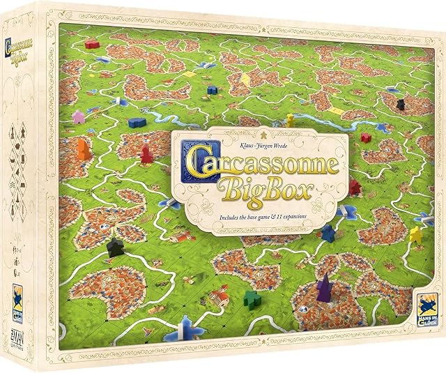 Carcassonne - Big Box (English Version) - A Game by Hans im Glück | Ages 7+ - 2 to 6 Players - 30 to 45 Minute Playtime - Board Games - Strategy/Family Game