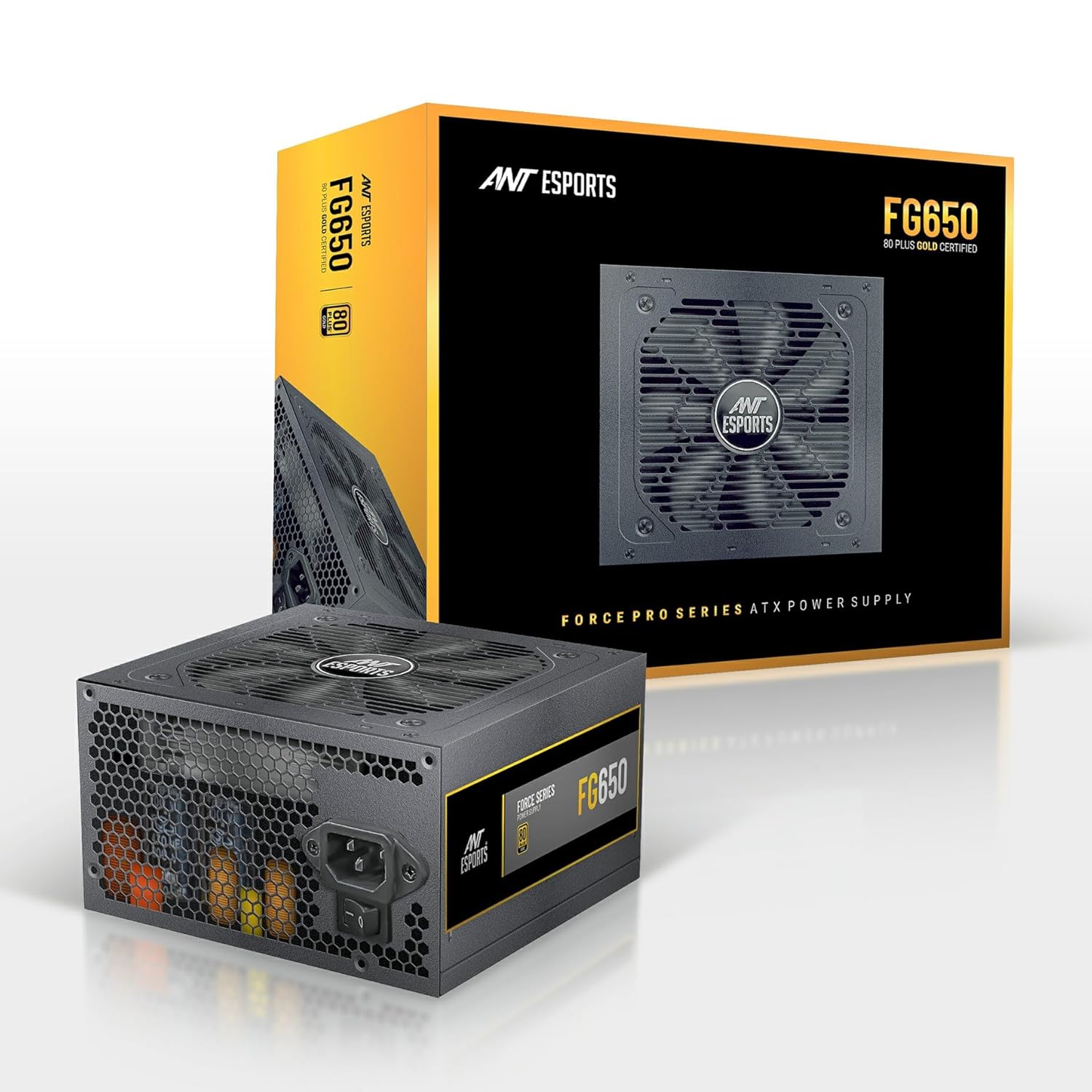 Ant Esports FG650 V2 80 Plus Gold Certified Modular Gaming Power Supply/PSU I 120mm Silent Fan I 3 Years Warranty