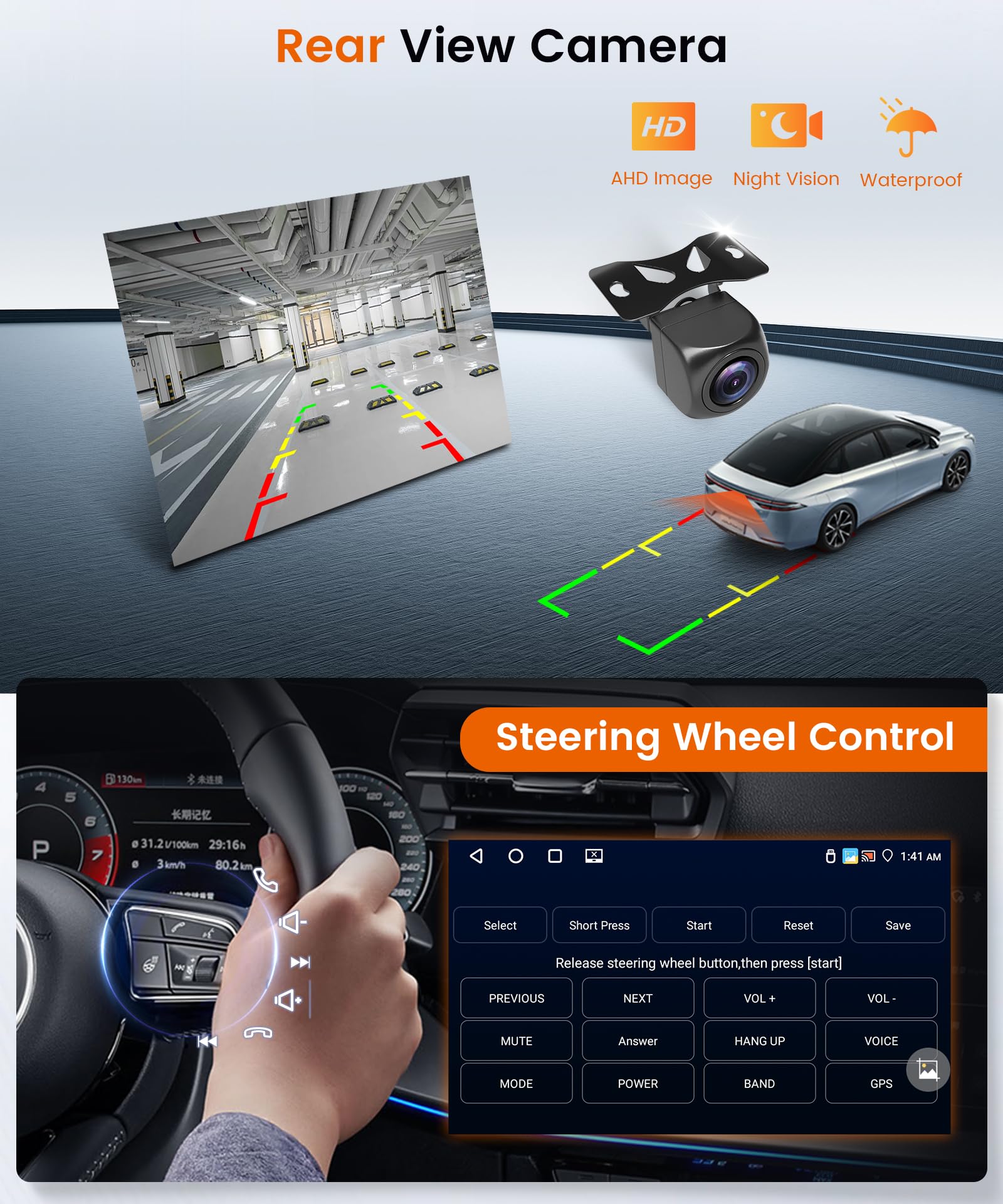 Radio de coche SEPTON 2Din 6.2 con sistema Android Auto para Fiat