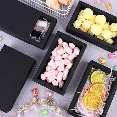 Miniatura 6 de 26 cajas rectangulares de papel kraft con cajones pequeños, cajas de cartón para regalo, cajas de embalaje para regalos de fiesta, dulces y