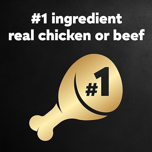 Miniatura 4 de Cesar - Comida húmeda para perros en un paquete variado de trocitos en salsa con sabor a pollo rostizado con tocino y queso y con sabor a filete