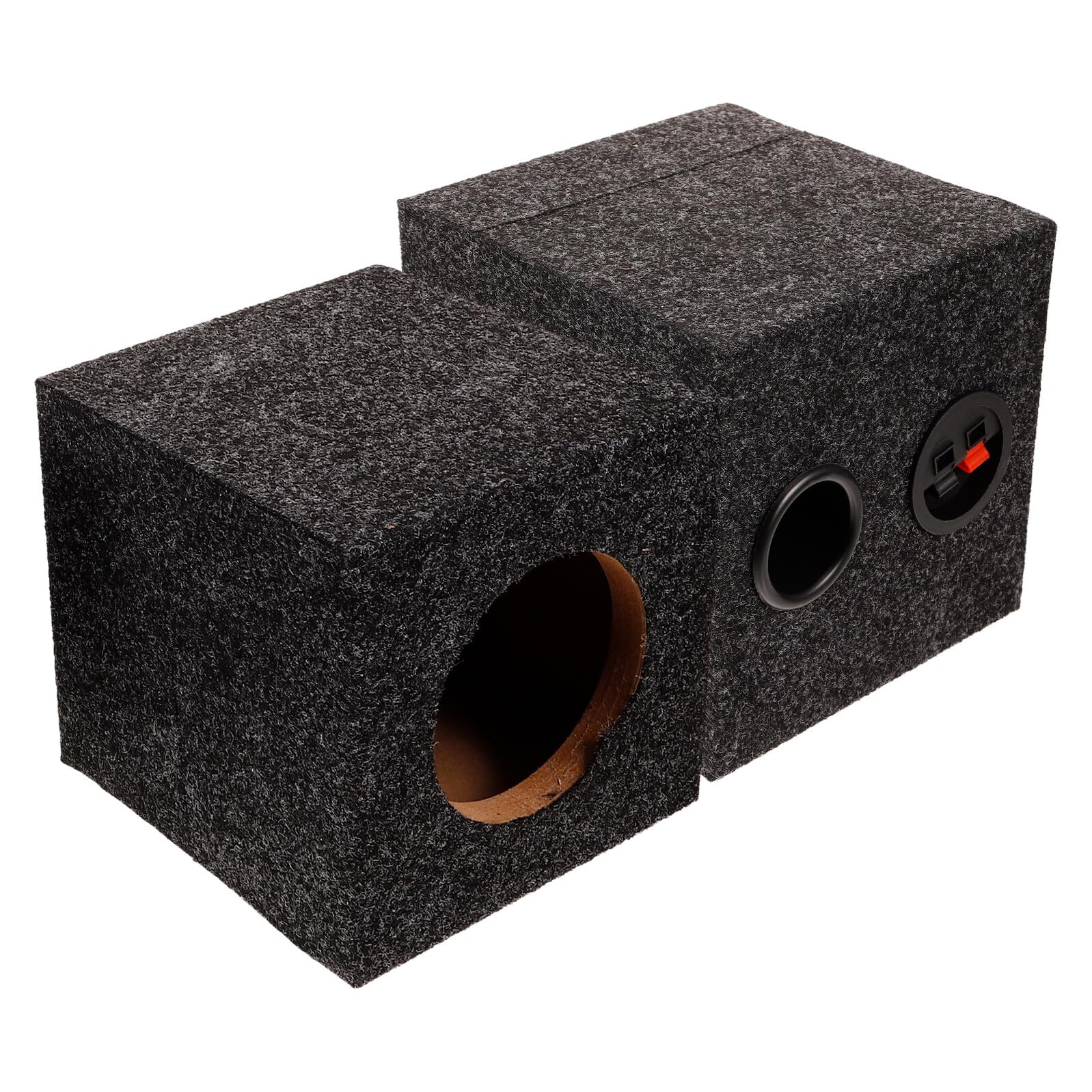 Boîtier de subwoofer voiture UKCOCO en bois foncé acoustique performant - 8